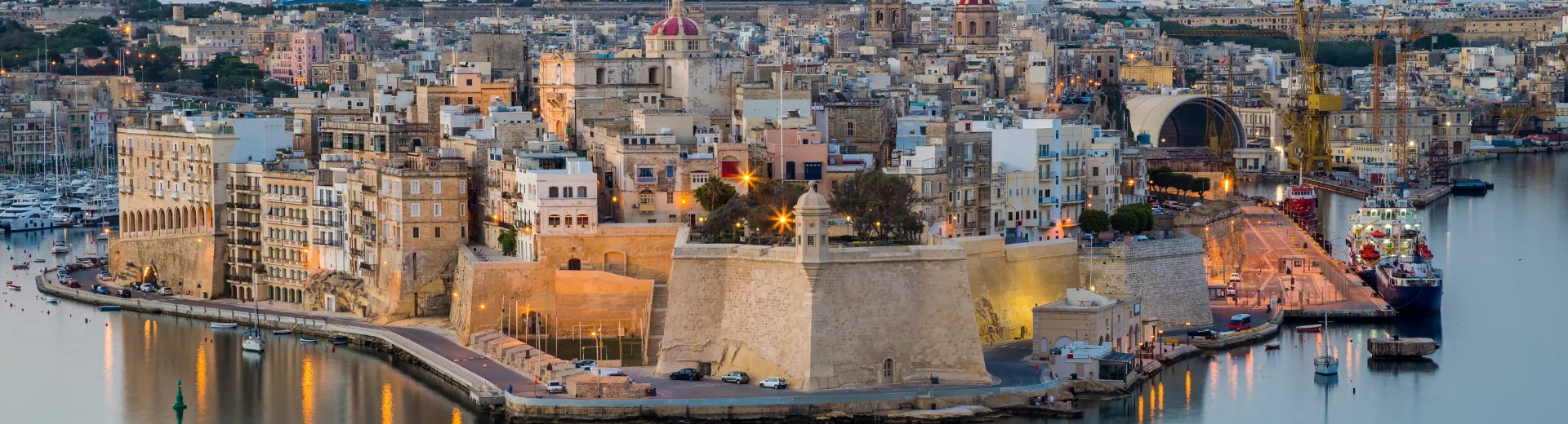 Malta - The island of Senglea and Gardjola Gardens